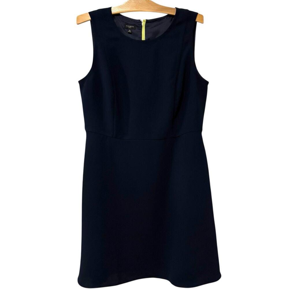 Talbots | Dress Navy Knee Length Sleeveless Pockets- Size 16 Petite
